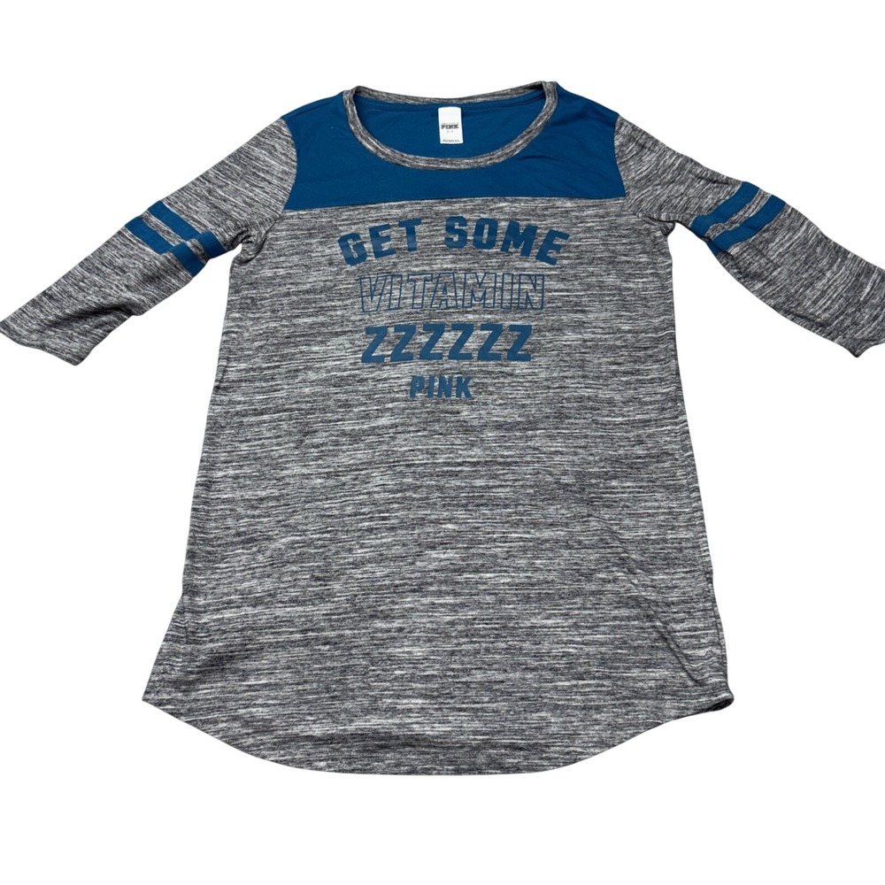 PINK by Victoria's Secret Sleep shirt Women's Size Small "Get Some Vitamin ZZZZ"